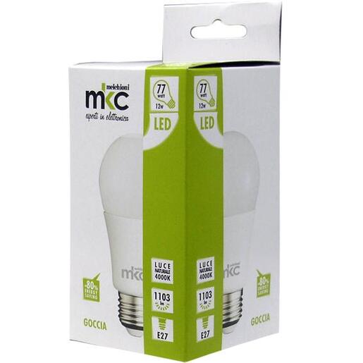 MKC Žarulja,LED 12W, E27, 220V AC,prirodno bijela svjetlost - LED GOCCIA A60 E27/12W-N Box