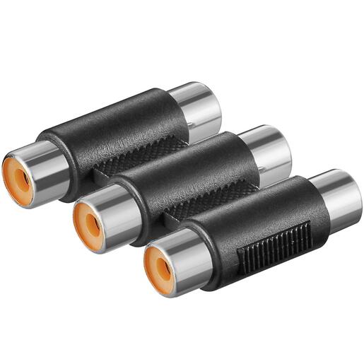 ZED electronic RCA činč ženski x 3, za produžetak audio kabla - AN33
