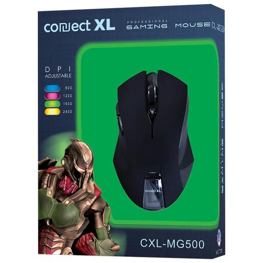 Connect XL Miš optički, 2400dpi GAMER, USB, 6 tipki - CXL-MG500
