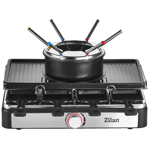 Zilan Električni Roštilj / Raclette / Fondue od sira, 3u1, 1400W - ZLN8856