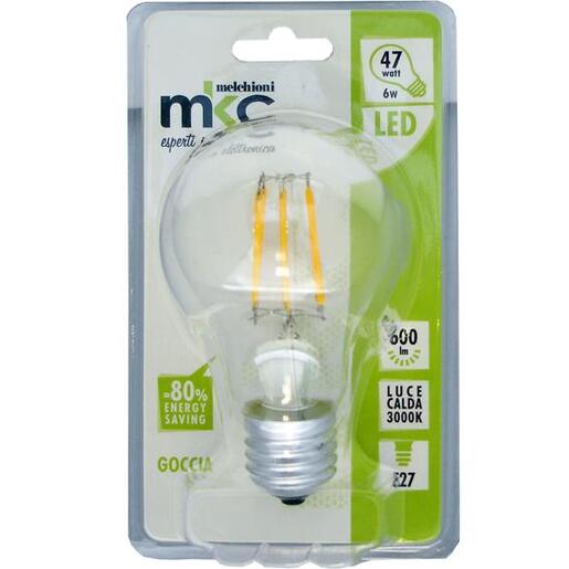 MKC Žarulja,LED 6W, E27, 220V AC, toplo/bijela svjetlost - LED GOCCIA A60 E27/6W