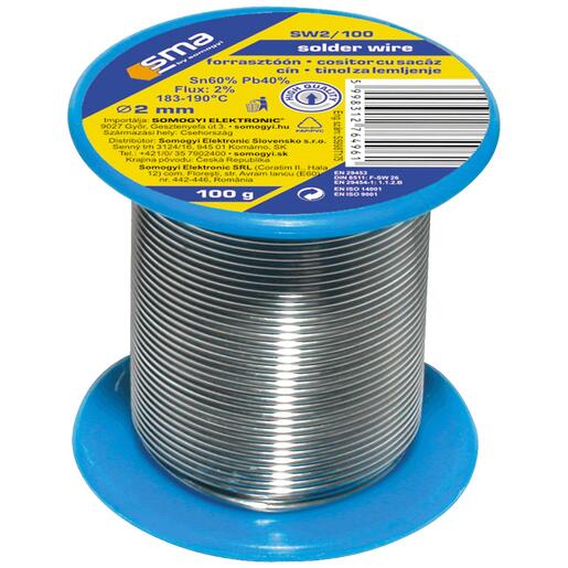 SMA Tinol za lemljenje, Ø2.0 mm - SW 2/100