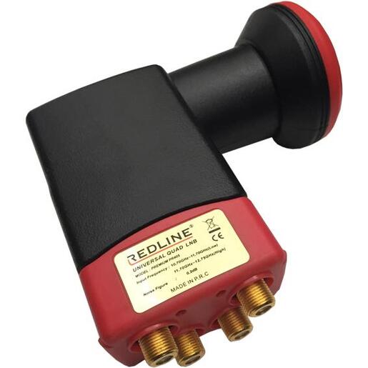 REDLINE LNB Quad, 0,2dB sum, vodonepropusan - PR405