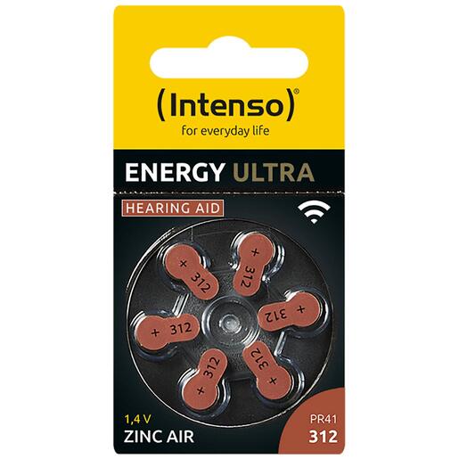 (Intenso) Baterija za slušni aparat, 1.45 V, pakiranje 6 komada - A312/PR41