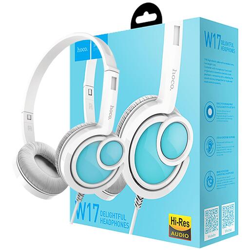 hoco. Slušalice sa mikrofonom, 3.5mm, dužina kabela 1.5 met - W17 Delightful Headphones MIC WH