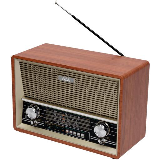 SAL Zvučnik bežični, 4in1, Bluetooth, FM, MP3, AUX, Retro dizajn - RRT 4B