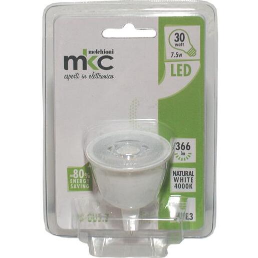 MKC Žarulja, LED 7.5W, 4000K,12V DC, prirodno bijela svjetlost  - LED MR1638 GU5.3/7.5W-N