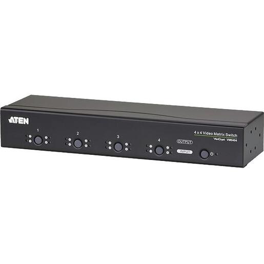 Valueline VGA switch, 4 x 4 audio/video + RS232 - VM0404-AT-G