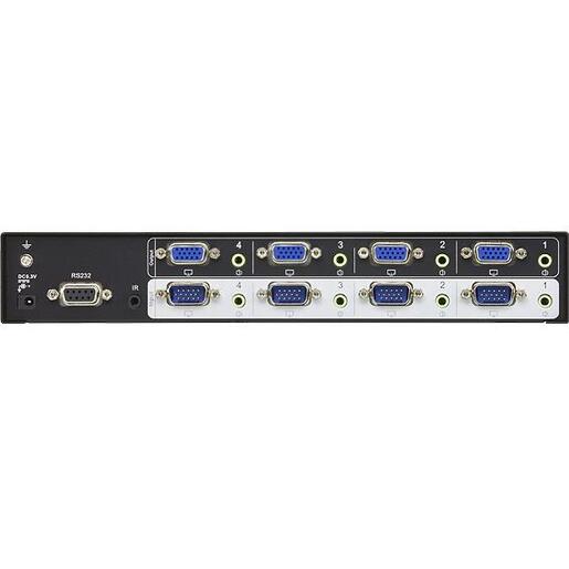 Valueline VGA switch, 4 x 4 audio/video + RS232 - VM0404-AT-G