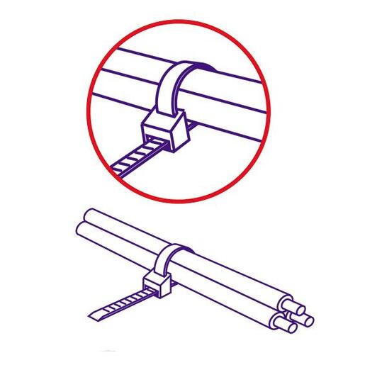 USE Plastične vezice 2,5mm x 100mm, pakiranje 50 kom. - CT 100/2,5