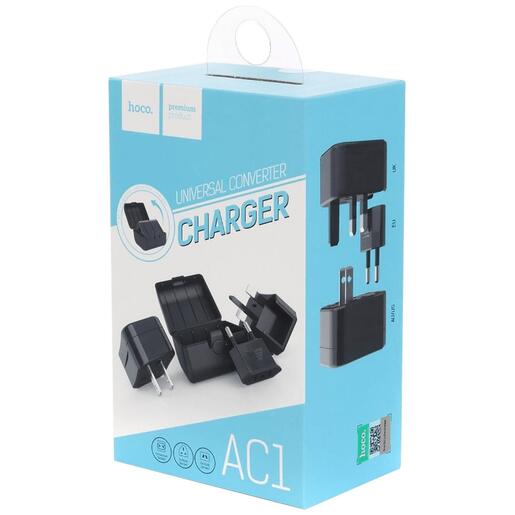 hoco. Punjač kućni, univerzalni, EU/UK/US/AU, 1 x USB, 3 A - AC1 Universal Charger
