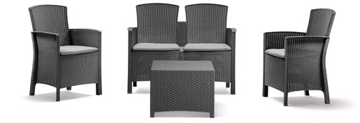 BICA garnitura set LIDO 2 Storage - grafit siva