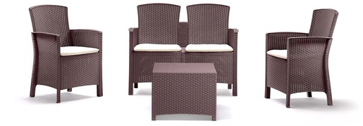 BICA garnitura set LIDO 2 Storage - smeđa