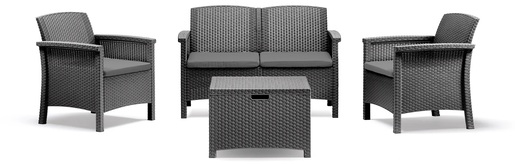 BICA garnitura set VENEZIA 2 - grafit siva