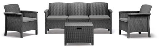 BICA garnitura set VENEZIA 3 - grafit siva