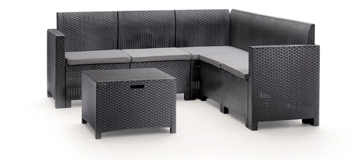 BICA garnitura set NEBRASKA CORNER - grafit siva