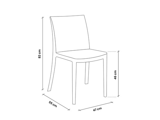 BICA stolica MATRIX - bijela