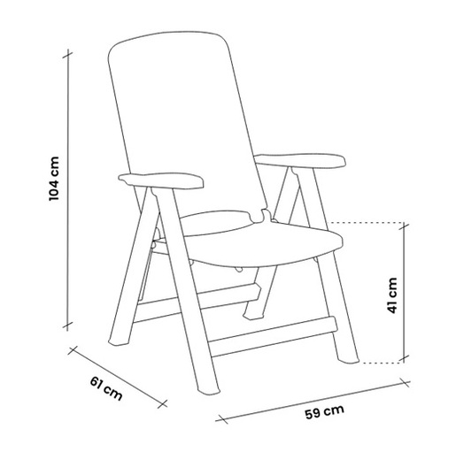 BICA stolica CARMEN - bijela