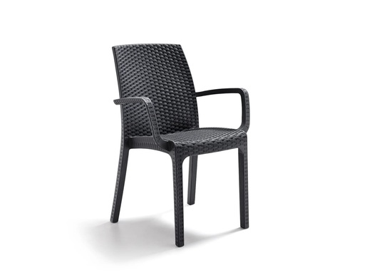 BICA stolica INDIANA - grafit siva