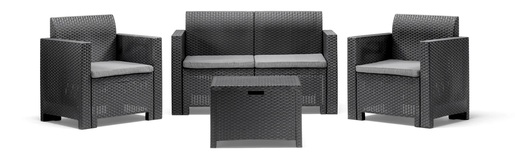 BICA garnitura set NEBRASKA 2 - grafit siva