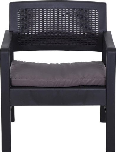 Ipae ProGarden vrtni set Kraka – 2 siva jastuka