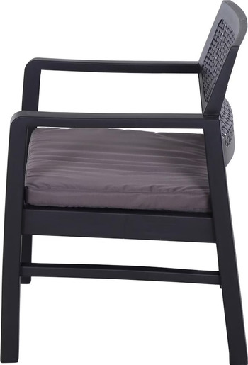 Ipae ProGarden vrtni set Kraka – 2 siva jastuka