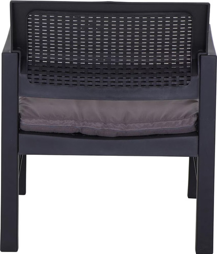 Ipae ProGarden vrtni set Kraka – 2 siva jastuka