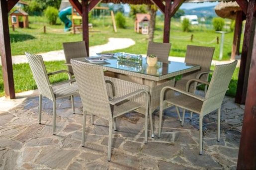 Green Bay vrtna stolica Bay – siva