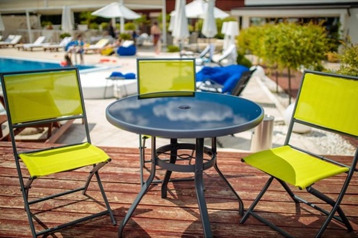 Green Bay vrtni stol Como – sivi