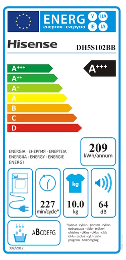 Hisense sušilica DH5S102BB