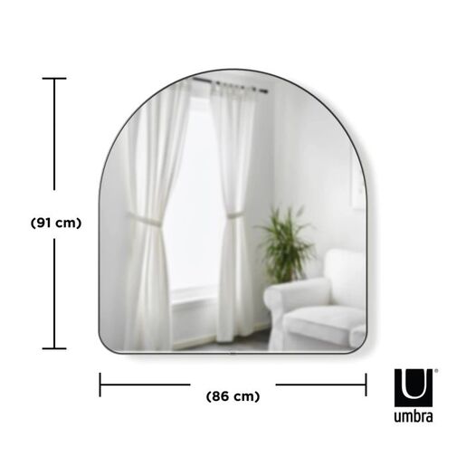 Umbra ogledalo Hubba Arched, platinum 573