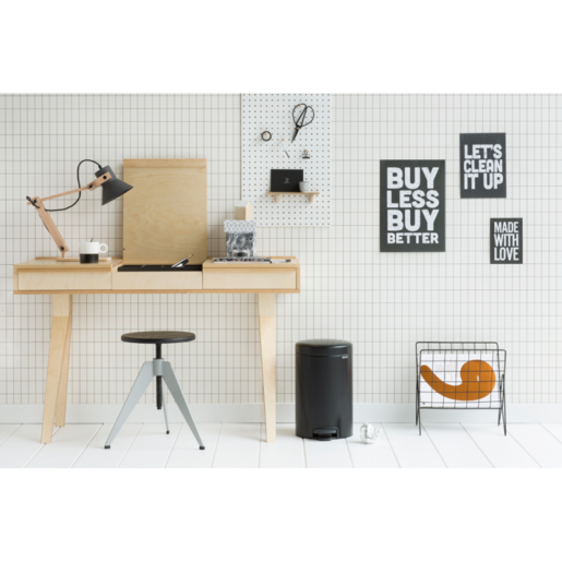 Brabantia pedal kanta za smeće 12l, crna 178