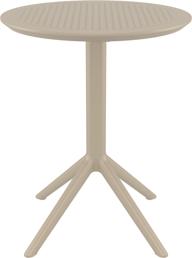 SIESTA vrtni set - 2 Loft stolice + Sky sklopivi stol Ø 60 - bež