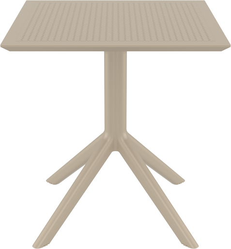 SIESTA vrtni set - 4 Cross stolice + Sky stol Ø 80 - bež