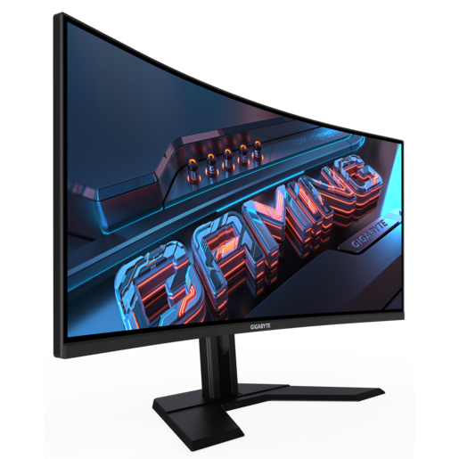 GIGABYTE monitor G34WQCP gaming zakrivljeni, 34, UWQHD, VA, 350 cd/m2,  AMD FreeSync Premium, HDR400, HDMI, DP, 180Hz, 1ms