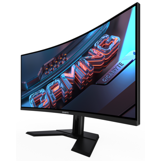 GIGABYTE monitor G34WQCP gaming zakrivljeni, 34, UWQHD, VA, 350 cd/m2,  AMD FreeSync Premium, HDR400, HDMI, DP, 180Hz, 1ms