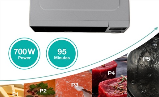 GORENJE mikrovalna pećnica MO20A3T4, 20 L, 700 W, AquaClean, elektronsko upravljanje