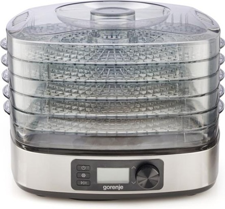 GORENJE aparat za sušenje hrane FDK500DE,  5 posuda, digitalna kontrola, 30–75°C