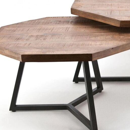 By-boo mango stol Oktagon, set od dva, natural