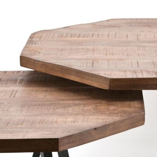 By-boo mango stol Oktagon, set od dva, natural