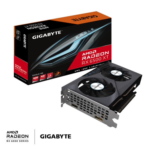 GIGABYTE grafička kartica AMD Radeon RX 6500 XT Eagle 4GB GDDR6 64bit, HDMI,DP