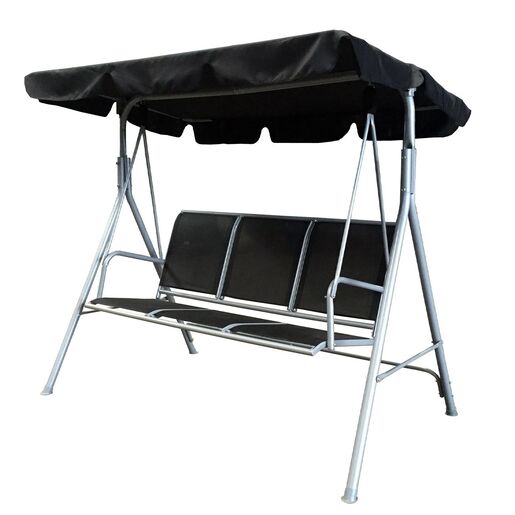 ARANEA vrtna ljuljačka 170x110x152 cm, siva