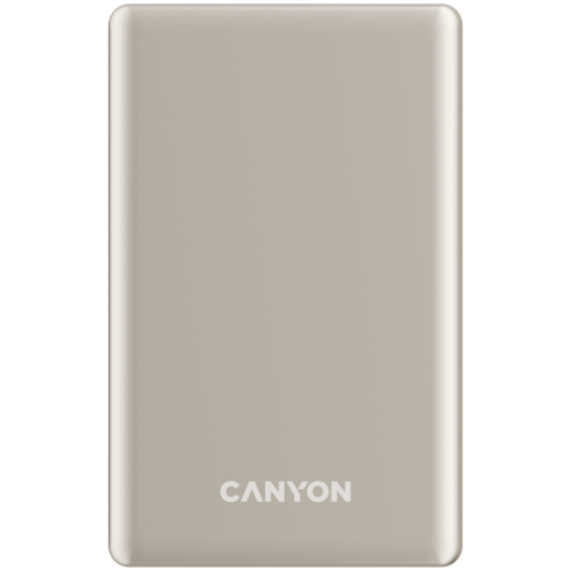 CANYON prenosna baterija OnPower 505 slim Magnetic 5000 mAh PD20W bež