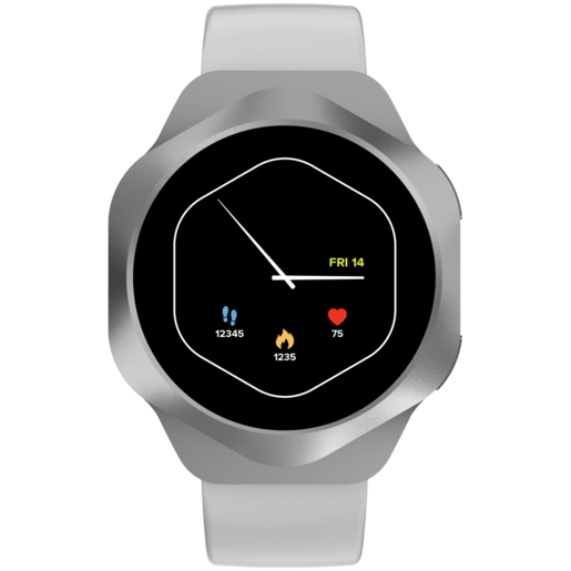 CANYON pametni sat Hexagon 88 BT-CALL srebrne boje