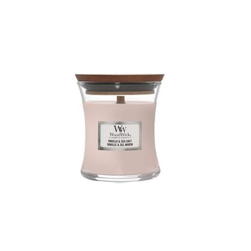 WoodWick mirisna svijeća Classic Vanilla Sea Salt, Mini