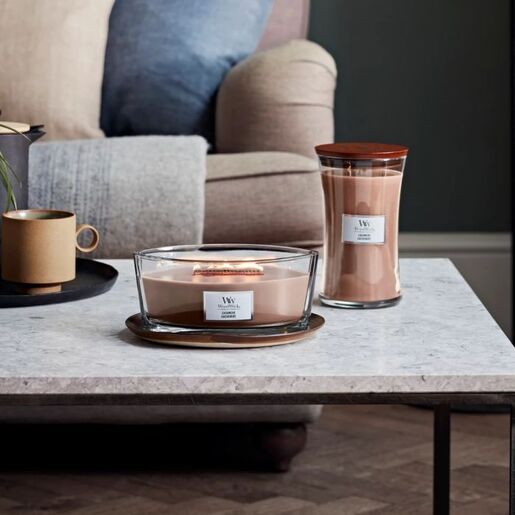 WoodWick mirisna svijeća Classic Cashmere, Elipse