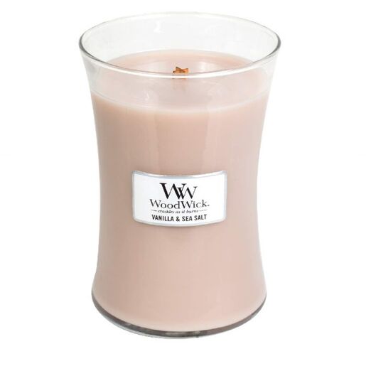 WoodWick mirisna svijeća Classic Vanilla Sea Salt, Large