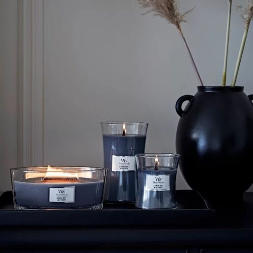 WoodWick mirisna svijeća Classic Evening Onyx, Elipse