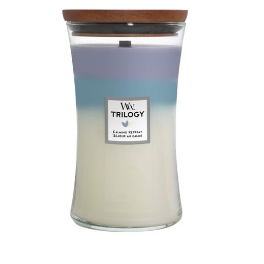 WoodWick mirisna svijeća Trilogy Calming Retreat, Large