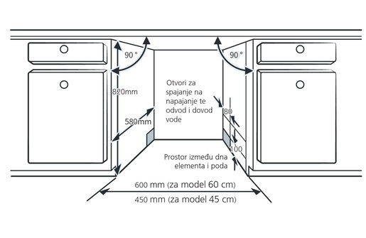 Končar perilica posuđa PP60IM8